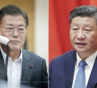 文대통령, 시진핑과 통화… "조기 방한 기대"